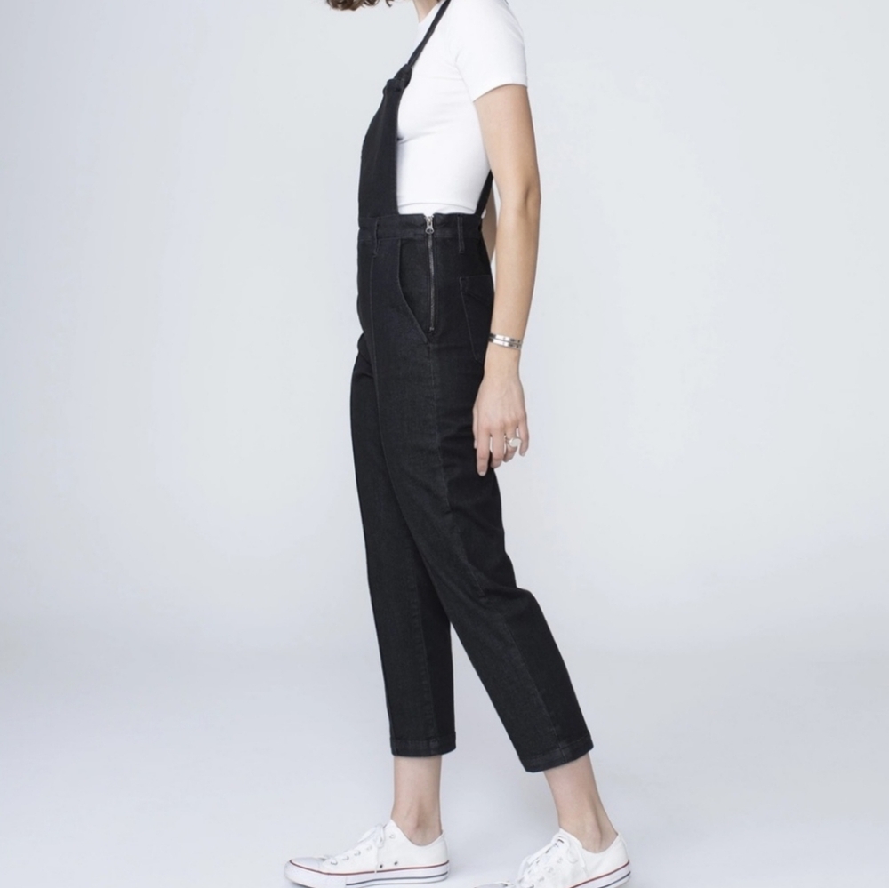 NWT Unpublished Millie Straight Leg Black Overalls - Picture 3 of 11
